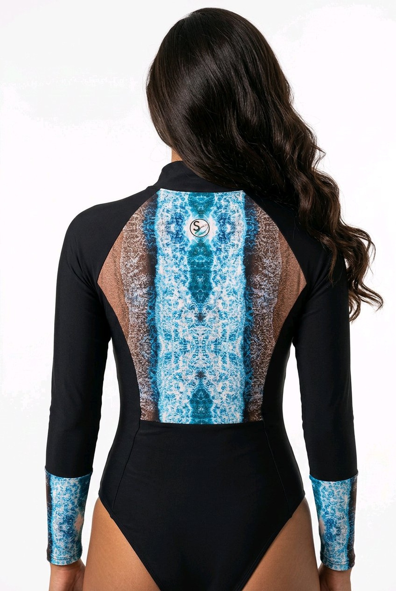 Long-Sleeved Swimsuit - LongSleeved fuerteventura esmeralda back