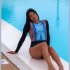 Long-Sleeved Circle Swimsuit - LongSleevedCircle fuerteventura esmeralda front
