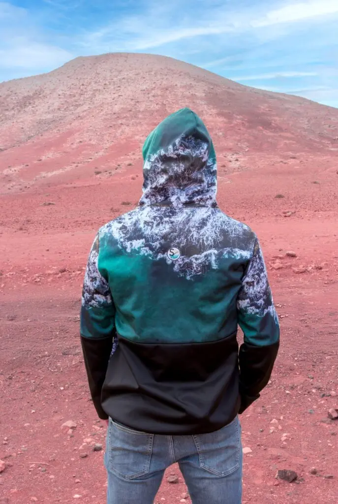 man ManJacket Fuerteventura CorraPlaya back