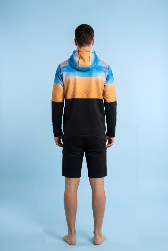 man NeoHoodie fuerteventura sandocean back