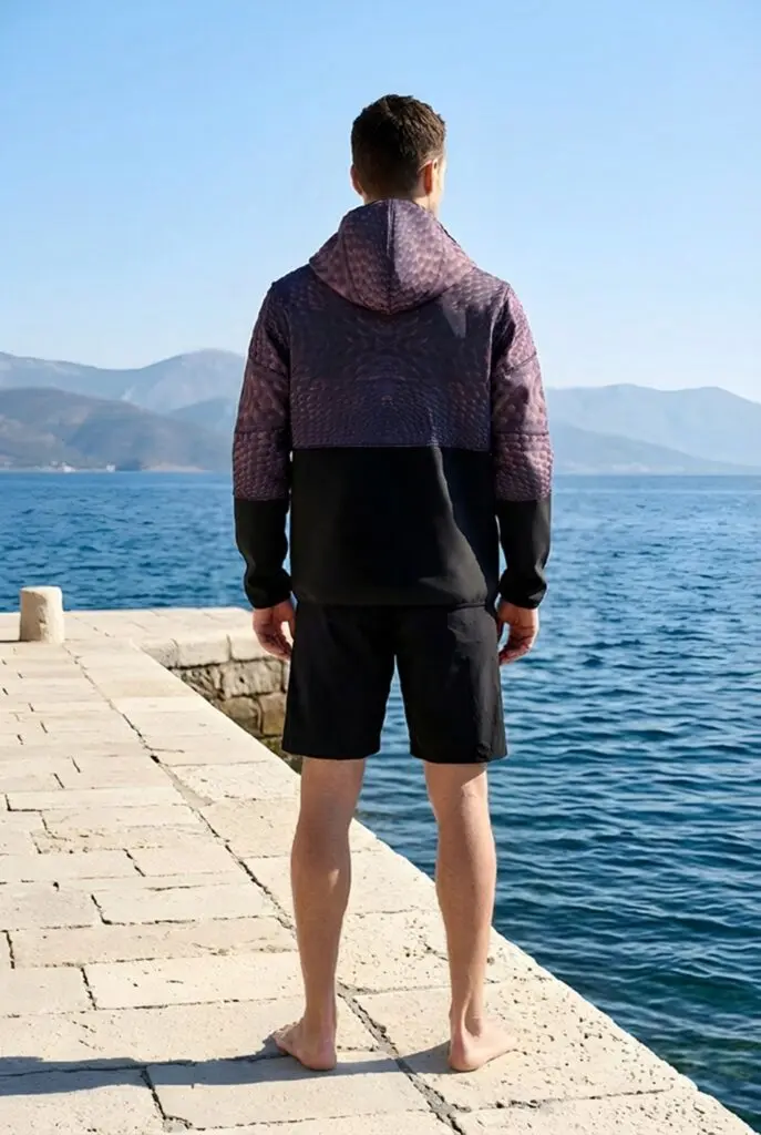 man NeoHoodie lanzarote timanfaya back